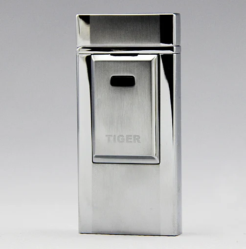 Flameless Tiger Lighter Windproof Ultra thin Metal Arc Pulse Flame