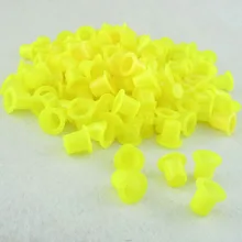 100 шт Пластиковые чернила для татуажа 12X8X9 мм, прозрачные маленькие классические чернила для татуажа, колпачки для пигментных чашек