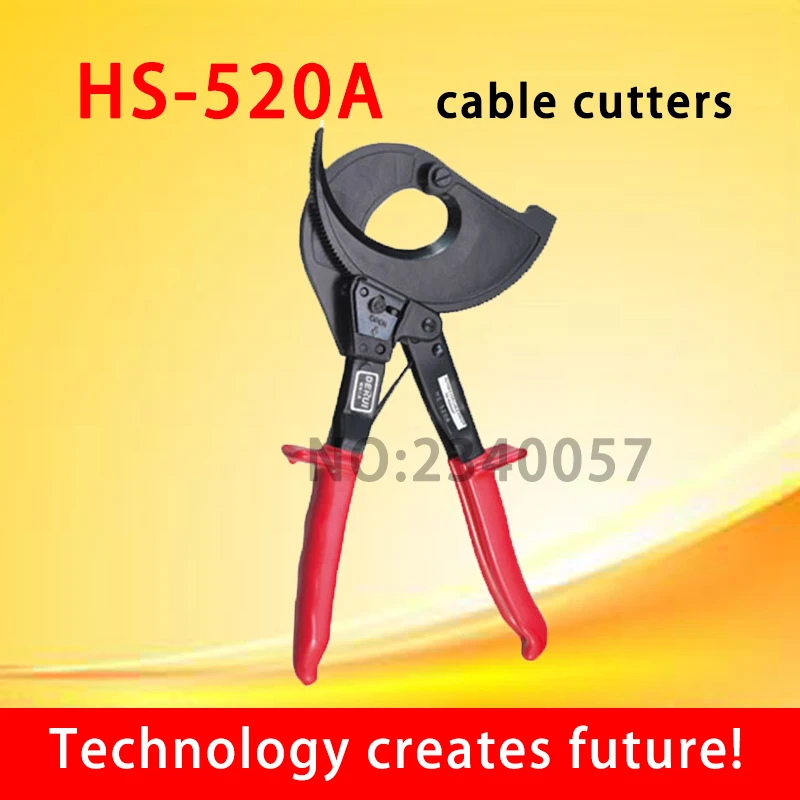 HS-520A храповик кабельный резак, Диапазон резки: 400mm2 Макс, не для резки стали или стальной проволоки