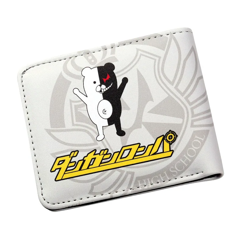 Мультяшный аниме Danganronpa медведь Монокума кошелек для молодых людей двойной