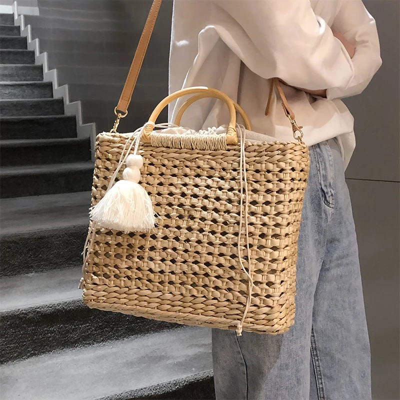 de compras mulher moda borla mensageiro bolsa