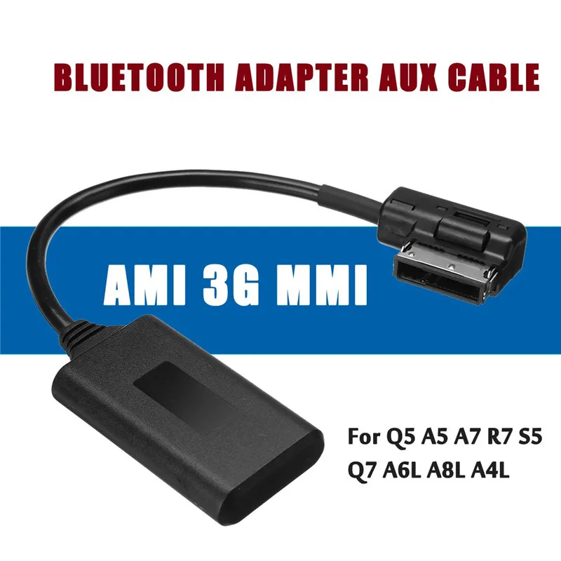 

AMI MMI Bluetooth Adapter Aux Cable Audio Radio For Audi Q5 A5 A7 S5 Q7 A4 A6 A8