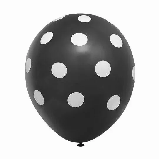 100 шт 12 дюймов латексный надувной шар в горошек Красочные Свадебные День рождения воздушные шарики для украшения Globo воздушные шары Baloons - Цвет: 100pcs