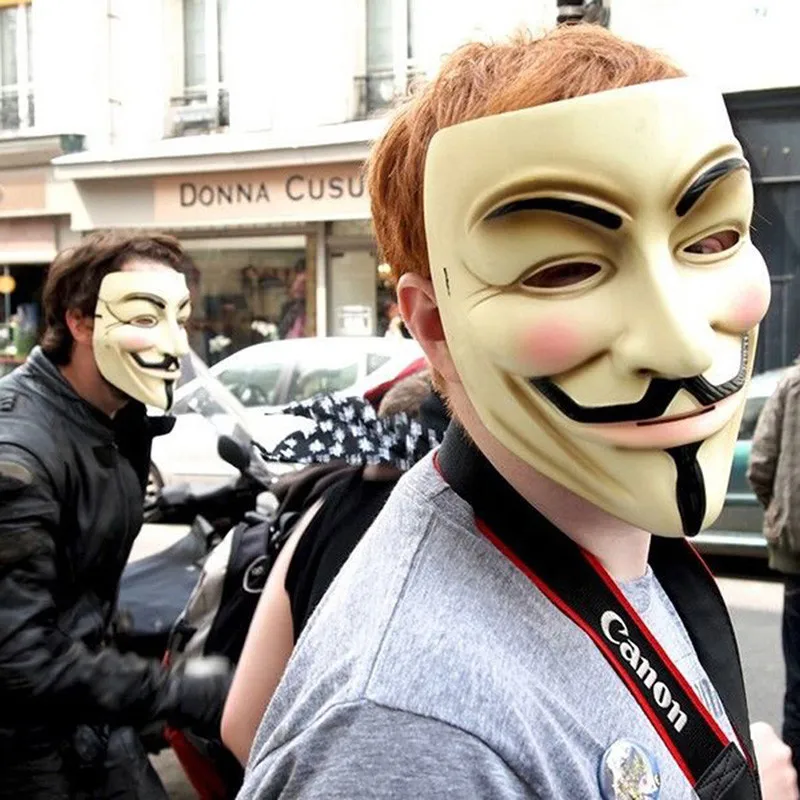 5 шт. маски для костюмированной вечеринки V для вендетты Anonymous Guy Fawkes маскарадный костюм аксессуар для костюма для взрослых macka mascaras маска на Хэллоуин