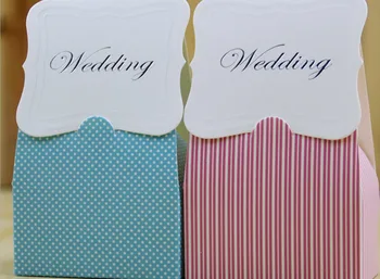 

creative vintage romantic dots stripe candy bag DIY new marriage charm Shower Favor Candy Boxes Wedding Party Gift hold bag