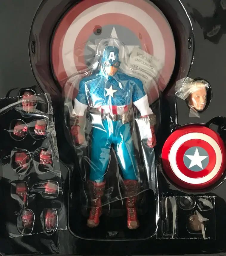 MEZCO Marvel Капитан Америка версия один: 12 коллективные высокое качество BJD фигурка игрушки