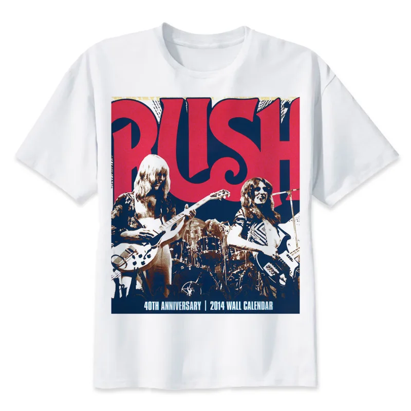Buy rush band t shirt men Summer print T Shirt boy