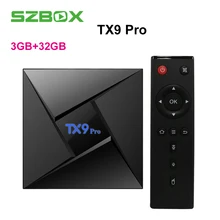 TX9 Pro Android TV Box 3GB 32GB Amlogic S912 Octa core smart TV Box Android 7.1 Bluetooth 4.1 2.4G/5G wifi 1000M LAN set top box