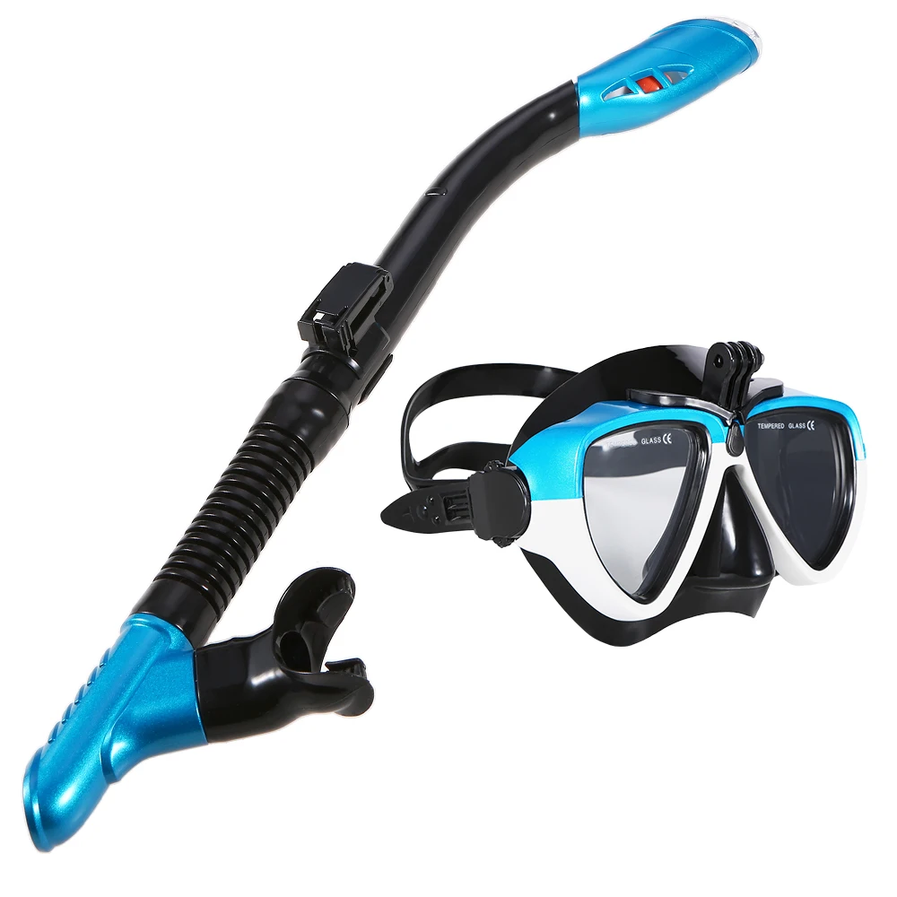 Lixada красочная маска для подводного плавания Snorkel SetAnti-fog плавательные очки для подводного плавания с легким дыханием сухая трубка маска для сноркелинга