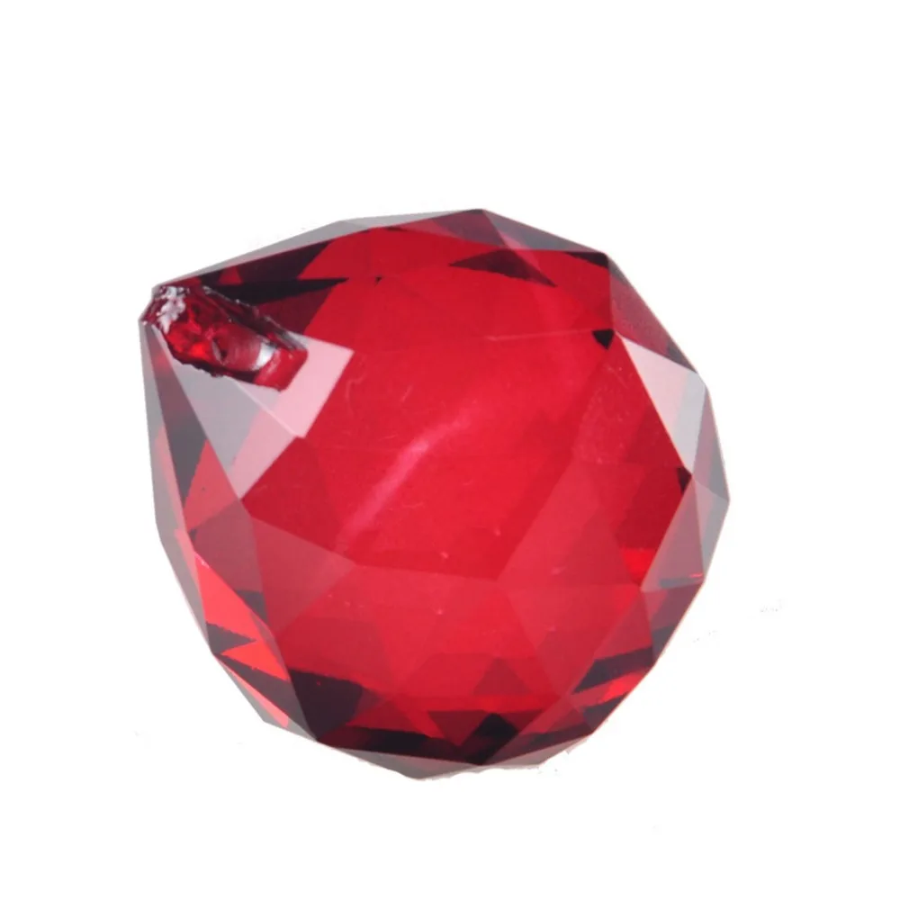 10 шт./лот хрустальная люстра красного цвета 30 мм|for wedding|decorations for weddingswedding crystal