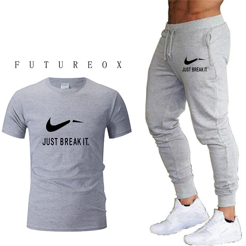 

Summer new men's suit fitness training sportswear quick-drying breathable fitness clothes men's running suit sports jersey