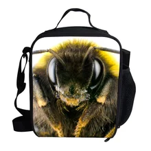 Милая детская обеденная сумка с животными Изолированная Bumblebee сумка-холодильник для детей мальчик термальные сумки для обедов для ребенка Kindergarden