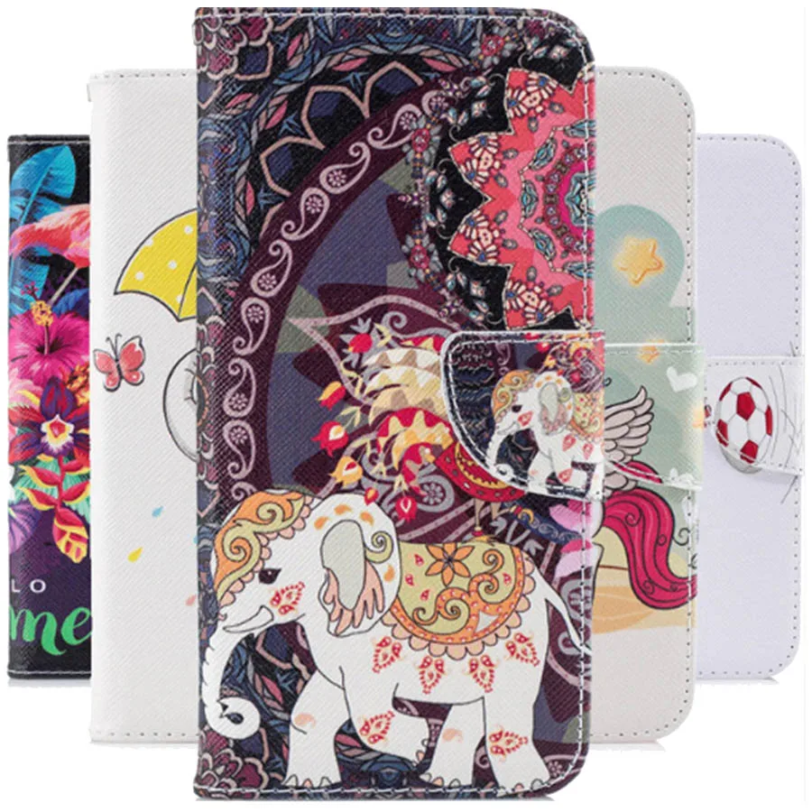 

For Samsung galaxy A10 elephant 3D Painted Protective Mobile Cover For Samsung galaxy A30 A40 A50 A70 PU Leather Flip Phone Case