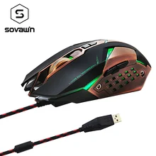 Sovawin ZP01 Memory Programmable 2750 DPI Gaming Mouse Gamer Heavy Professional Programming Computer PC Wried Backlit