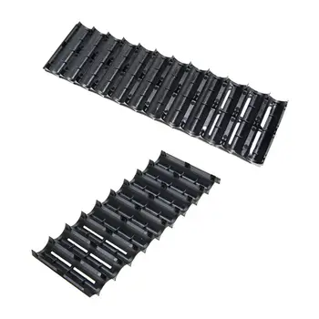 

OOTDTY 10PCS 2x10P/2x13P Cell Plastic 18650 Battery Spacer Holder Cylindrical Cell Bracket for Battery Storage Accessories