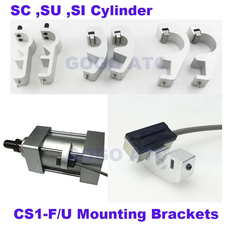 Пневматический цилиндр Крепежное кольцо кронштейн для магнитного датчика CS1-F/U/S для SC/SU/SI пневматический цилиндр автоматический переключатель монтажные кронштейны