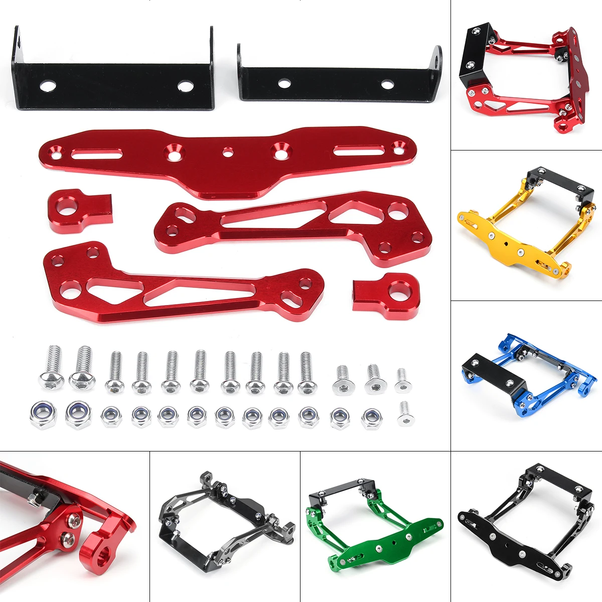 Universal Motorcycle License Plate Holder Bracket Aluminum Alloy