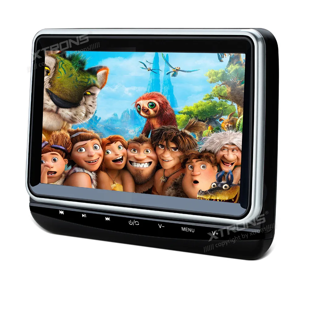 Flash Deal XTRONS 10.1" Car Headrest DVD Player auto radio 1080P Video Monitor HD Digital TFT Screen Touch Panel 1024*600 with HDMI Port 2
