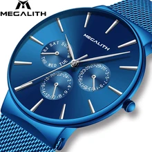 ##Special Price MEGALITH Mens Watches Top Brand Luxury Waterproof Wrist Watch Ultra Thin Date Quartz Watch For Men Sports Clock Erkek Kol Saati ##Special Price MEGALITH Mens Watches Top Brand Luxury Waterproof Wrist Watch Ultra Thin Date Quartz Watch For Men Sports Clock Erkek Kol Saati