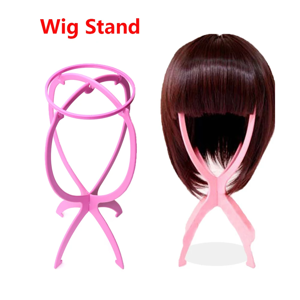 18x36Cm Adjustable Wig Stand Plastic Hat Display Head Holder Portable