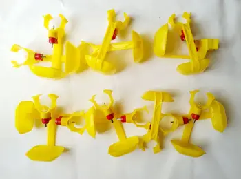 

50pcs/lot Chicken Quail Poultry Water Nipple Drip Cup Sets Feeder Screw Drinker