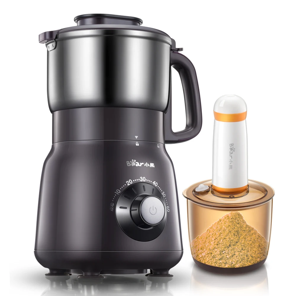 

Stainless Steel Milling Machine Household Superfine Hard Herb Grain Powdering High Quality Electric Grinder with Vacuum Cup Free