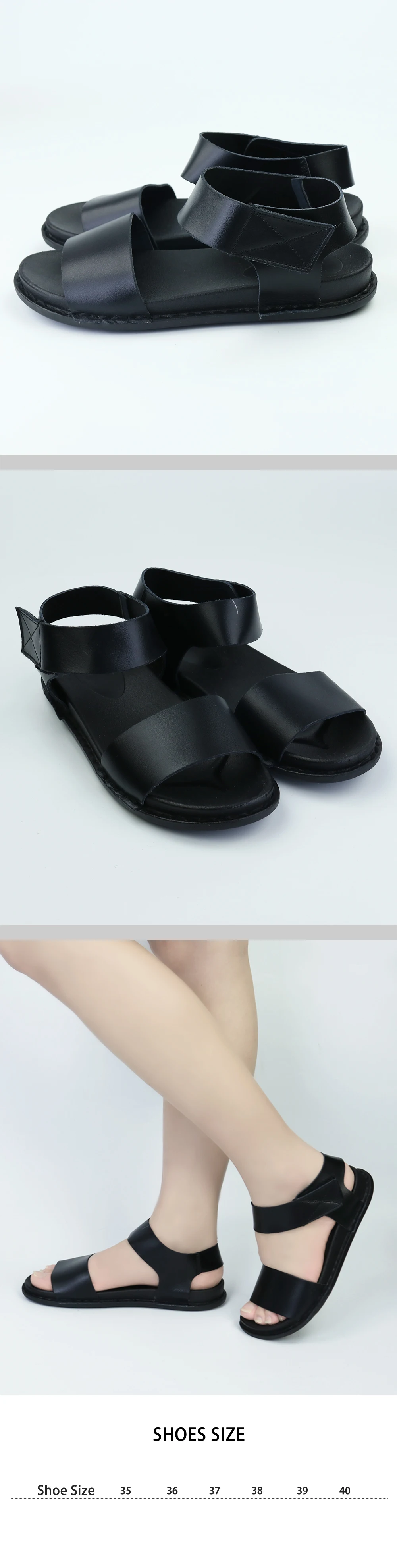 Модная женская обувь на толстой подошве в британском стиле, сандалии с открытым носком, сандалии в римском стиле с пряжкой, Harajuku пляжные