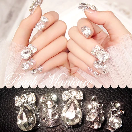 24 шт. искусственные акриловые наклейки для ногтей с клеем|nail tips|nails acrylic tipsacrylic nail