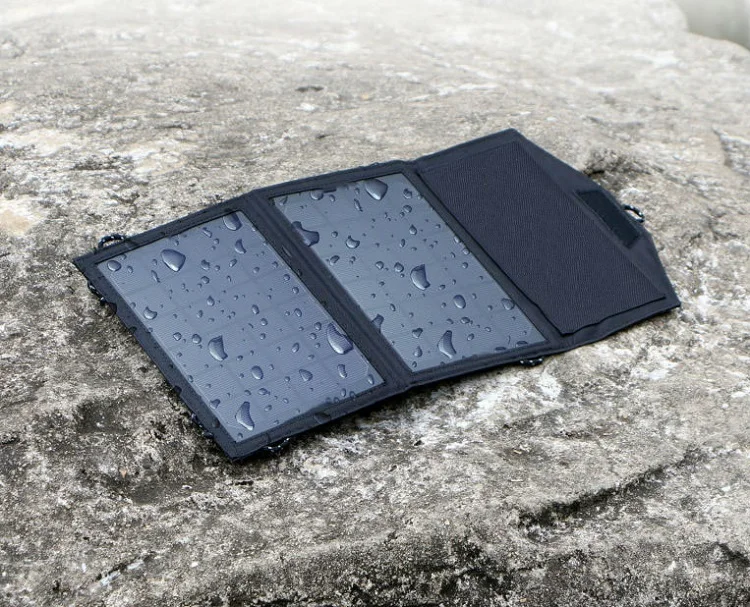  8W 5V 1.5A Outdoor folding Solar Panel USB Output Portable Foldable Power Bank waterproof travel So
