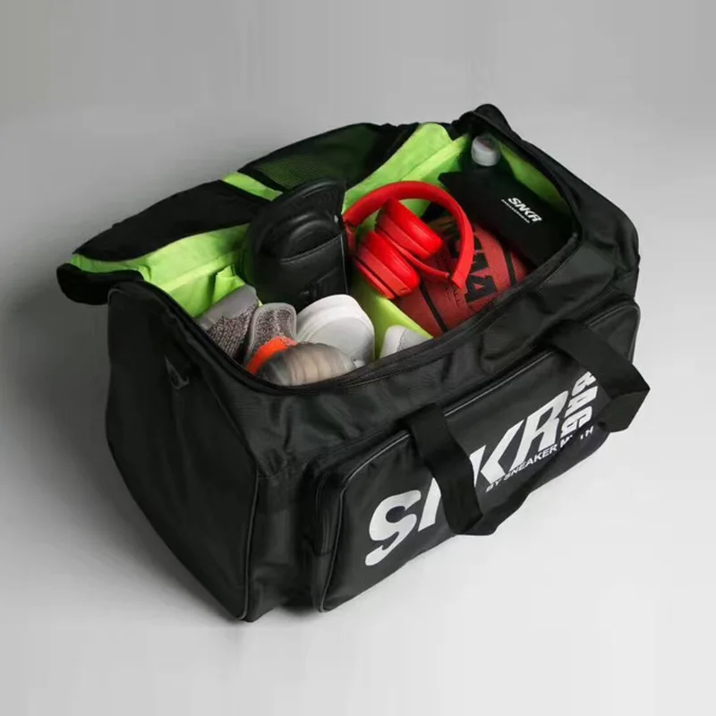 Günstige Männer und Frauen Sneaker Sporttasche Wasserdichte Verpackung Cube Organizer Doppel reißverschluss Wasserdichte Polyester Tasche Großhandel Basketball Tasche
