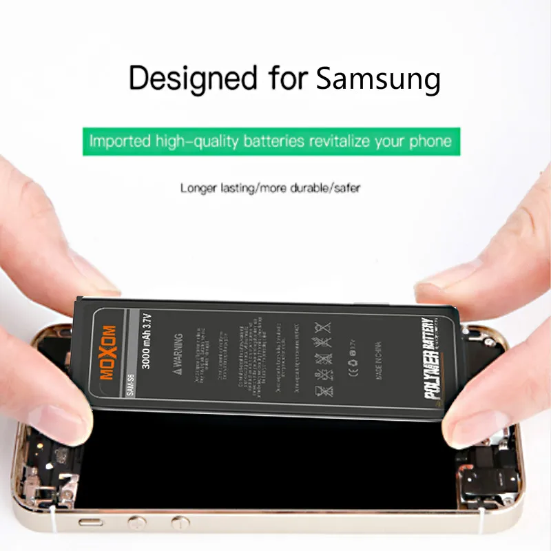 MOXOM EB-BG920ABE аккумулятор для телефона samsung Galaxy S6 G920 G920F G920i G9200 G9208 2800 мАч Сменные Аккумуляторы