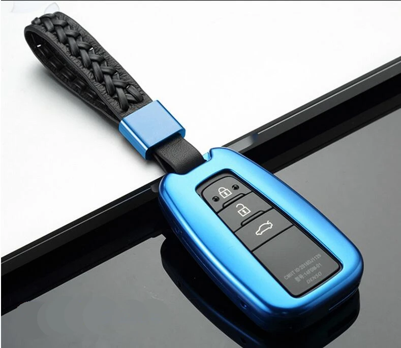 High Quality Car Aluminium Alloy Key Holder Cover Case Shell Chain For Toyota Camry Corolla C-HR CHR Prado 2018 Key Protection High Quality Car Aluminium Alloy Key Holder Cover Case Shell Chain For Toyota Camry Corolla C-HR CHR Prado 2018 Key Protection