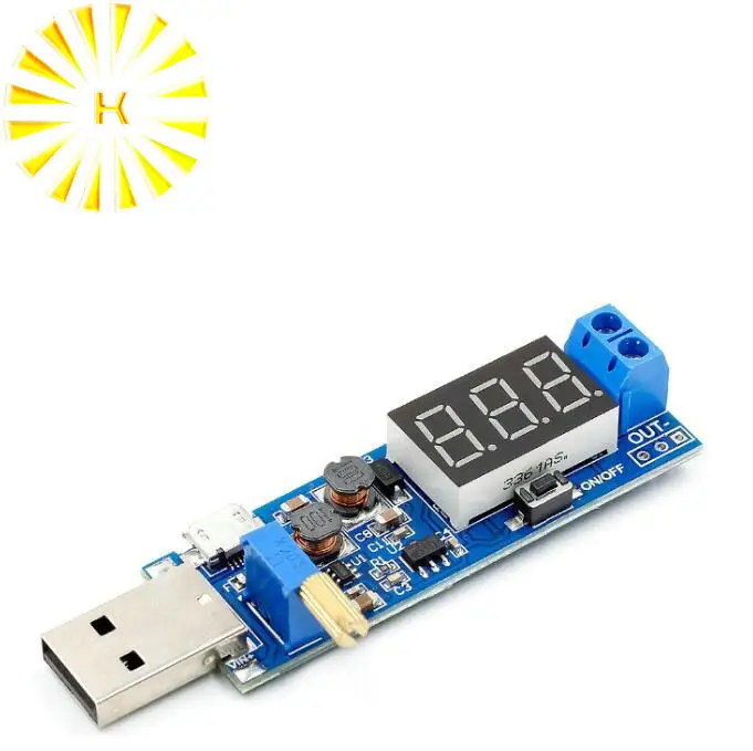USB повышающий/уменьшающий модуль питания DC-DC 5 В до 3 В/12 Регулируемый понижающий