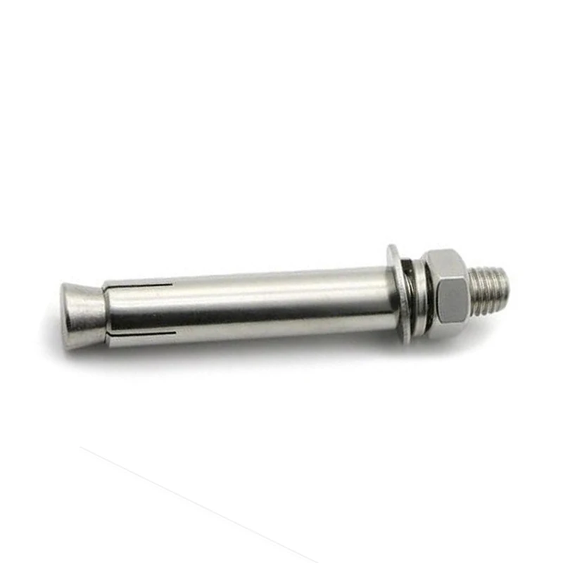 Size : M6x50 Pack 50 Etc. Plasterboard Carpentry M6-M12 Expansion Anchor Bolts Sleeve Enhanced Type Stainless Steel 304,Widely Used in Construction Cement Wall 