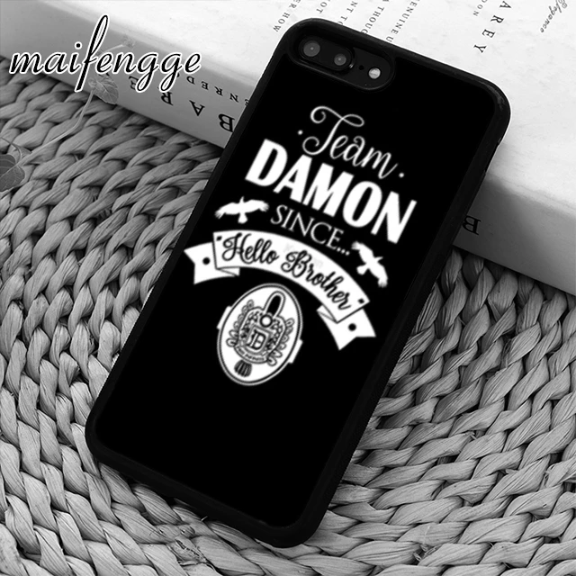 

maifengge Damon Vampire Diaries phone Case cover For iPhone 6 6S 7 8 X XR XS max 5 5S SE Samsung Galaxy S5 S6 S7 edge S8 S9 Plus