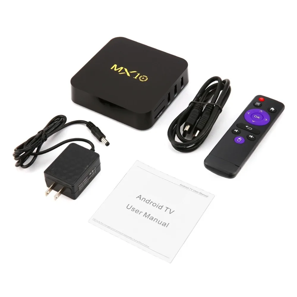 

4K MX10 4GB DDR4 + EMMC 32GB Android 7.1 Dual WIFI TV BOX Quad Core 4K x 2K UHD Media Player 1080P Set Top Box