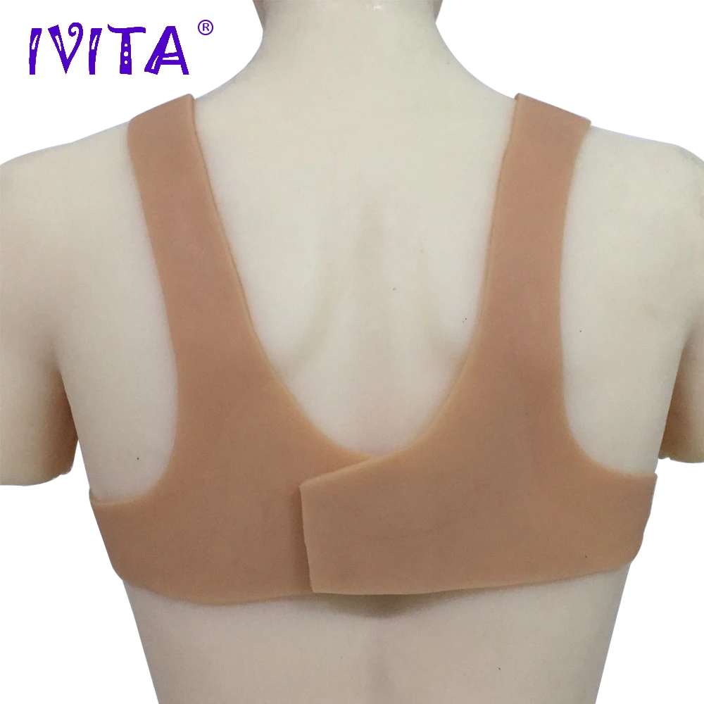 Силиконовая грудь IVITA 1800 г поддельные груди для трансвеститов с чашечкой F|fake