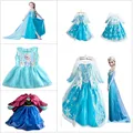 2018 新ファッション顧客アンナエルザ女の子は子供たちがパーティー Vestidos ベイビーシンデレラコスプレ子供プリンセスドレス -