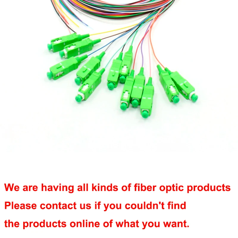 

12 core pigtail fiber optic patch cord 0.9mm 1.5 meters SC/APC SC/UPC LC/UPC FC/UPC 1.5M