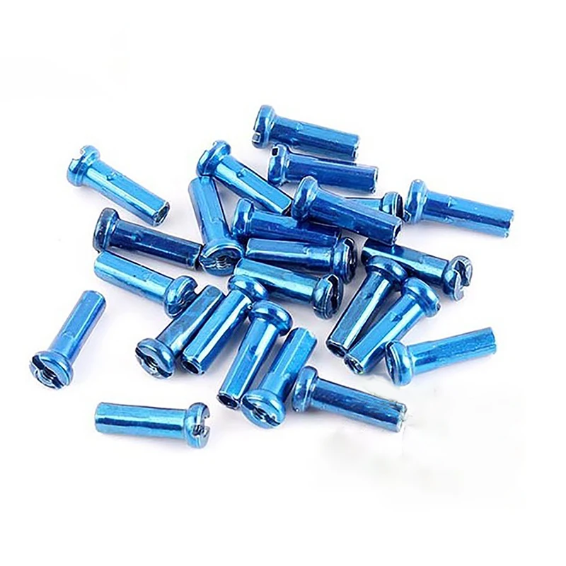 72 Pcs Multicolor Alloy Anodized Bike Wheel Spoke Nipples 14mm Mountain Bike Cycling Spokes Nipples For Bicycle Wheel