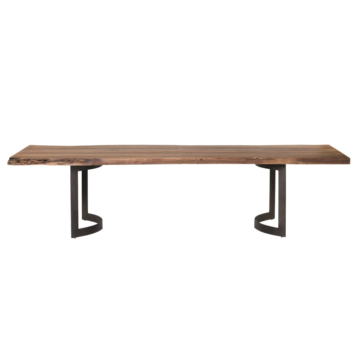 BENT DINING TABLE LARGE SMOKED