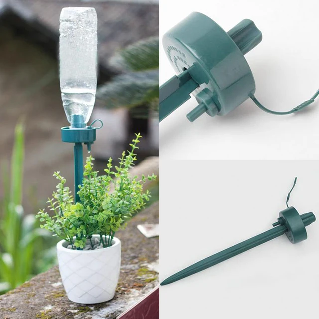 Best Offers Lazy Flower Water Drip Irrigation Device Controller DIY Automatic Self-Watering Seepage Moving Plant Waterer Bottles