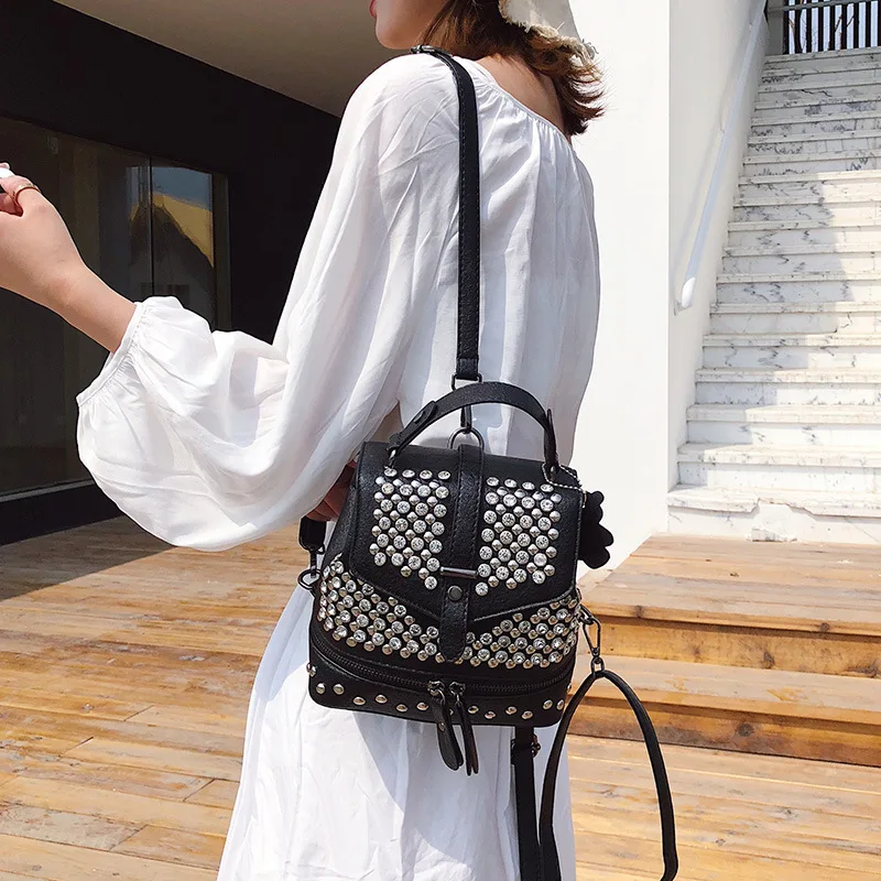

New multi-purpose shoulder bag on diamond-inlaid lady bag