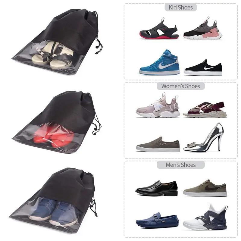 12 шт. дорожные сумки для обуви непромокаемые не-трикотажный склад с веревкой для мужчин и женщин обувь мешок для хранения органайзеры, X-Large