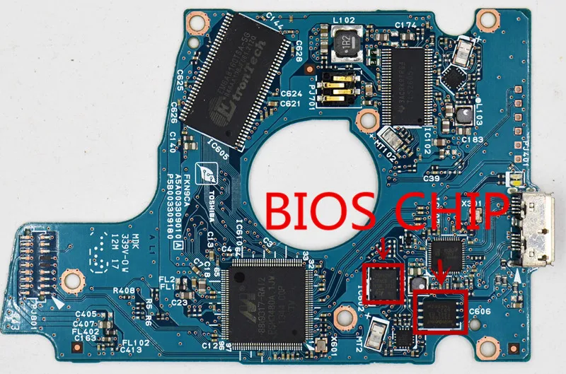 Toshiba Usb3.0 Driver Rígido Pcb Placa Hdd Mq01ubb200 Mq01ubb150 G003309a - Imagem 3