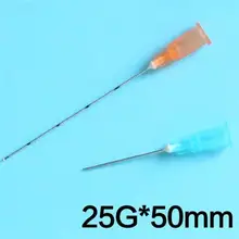 25G*50mm Professional Blunt Tip Micro Injections Disposable Syringes Blunt Needles Sterile Slim ,10 packs