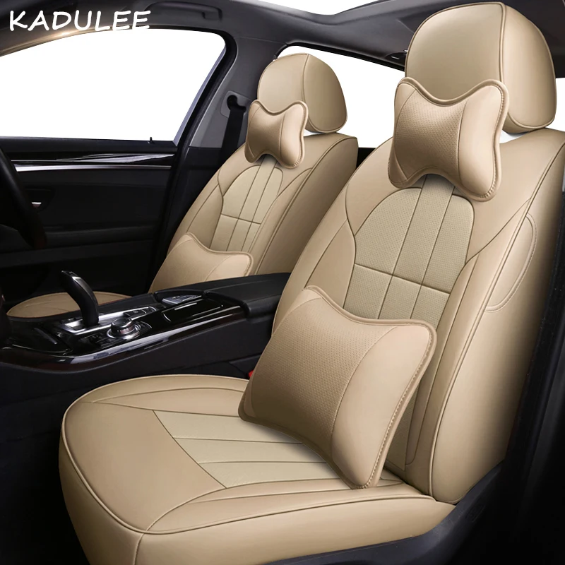 KADULEE кожаный чехол для автокресла Jaguar XJ XJL XF XE XFL XEL Чехлы для автокресел аксессуары для салона