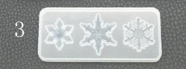 diy зеркало, Кристалл Смола снег с отверстием формочка для силиконовой Подвески Ювелирные ожерелья ручной работы кулон - Цвет: 3