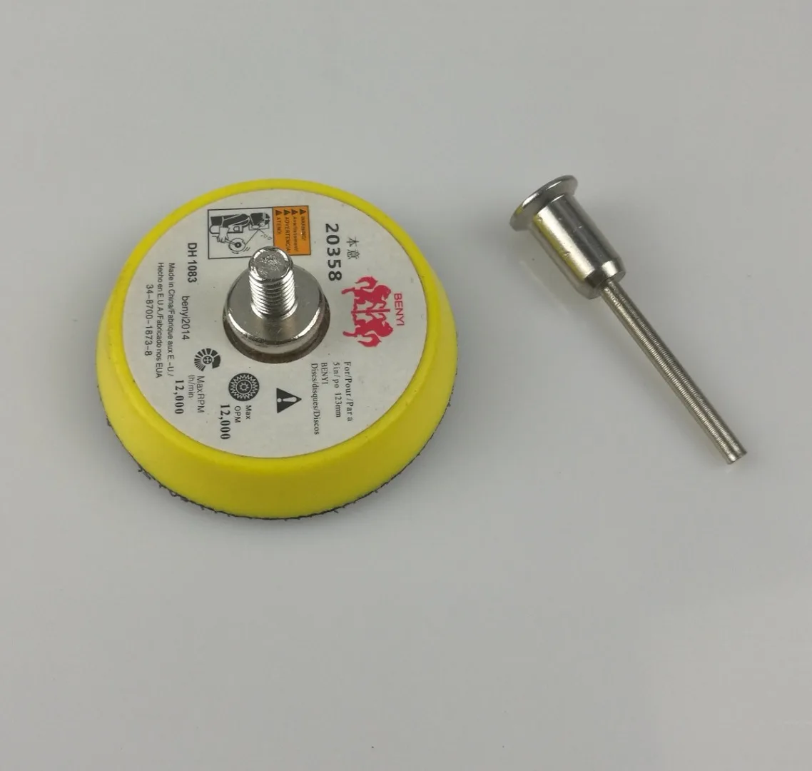 New 60pcs 2" 50mm Sandpaper Disc 100/240/600/800/1000/2000 Grits + 50mm Loop Sanding Pad with 45x3mm Shank DIY