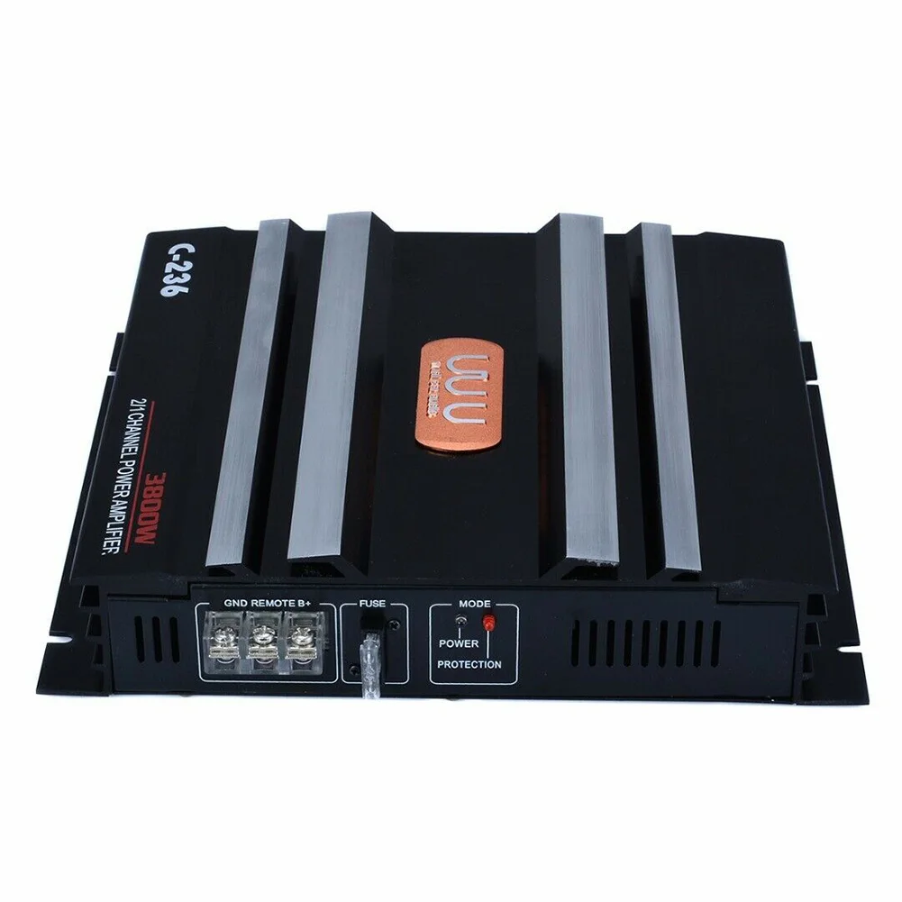 Accesorios de reemplazo de sonido estéreo Subwoofer bajo de alta potencia 2 canales de música automóviles Audio bajo ruido vehículo amplificador de coche Accesorios de reemplazo de sonido estéreo Subwoofer bajo de alta potencia 2 canales de música automóviles Audio bajo ruido vehículo amplificador de coche